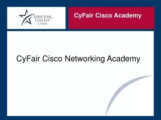 CyFair Cisco Networking Academy
