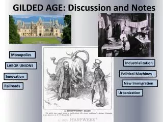 GILDED AGE: Discussion and Notes