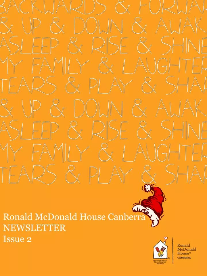 ronald mcdonald house canberra newsletter issue 2