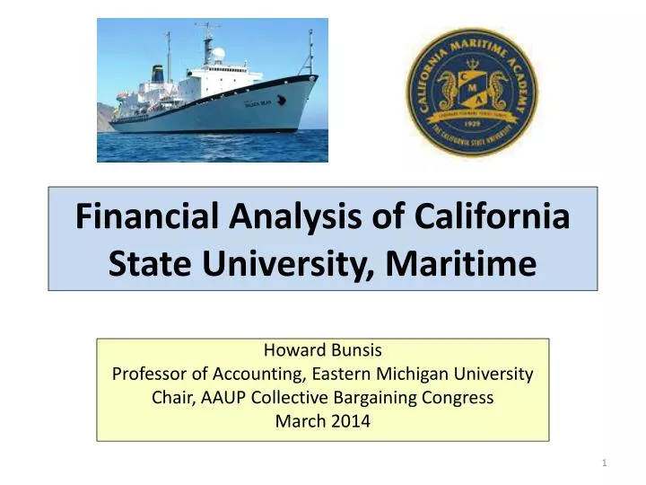 financial analysis of california state university maritime