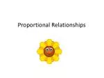 Proportional Relationships - slide 1