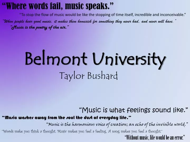 belmont university