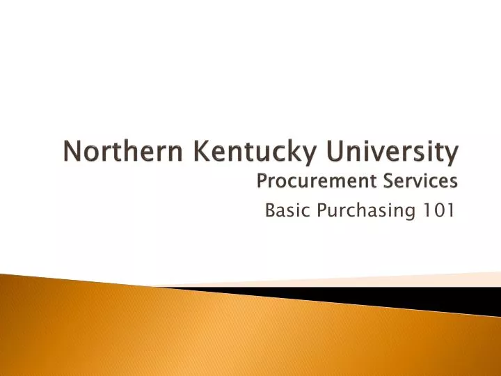 northern kentucky university procurement services