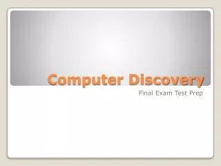 Computer Discovery