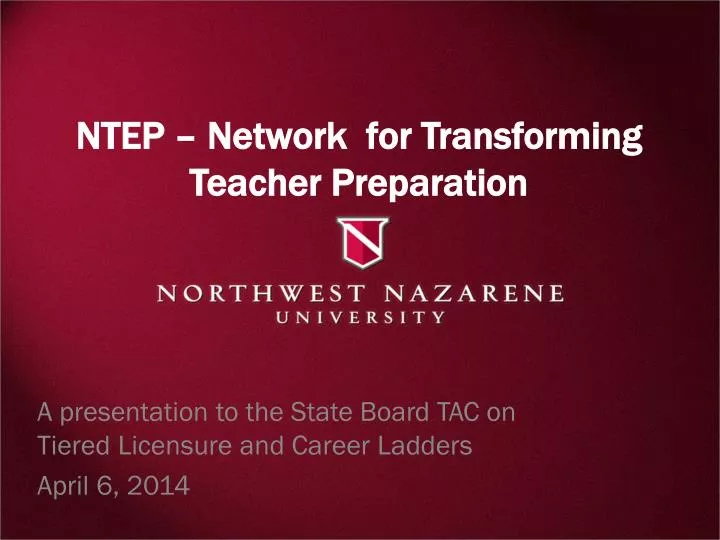 ntep network for transforming teacher preparation