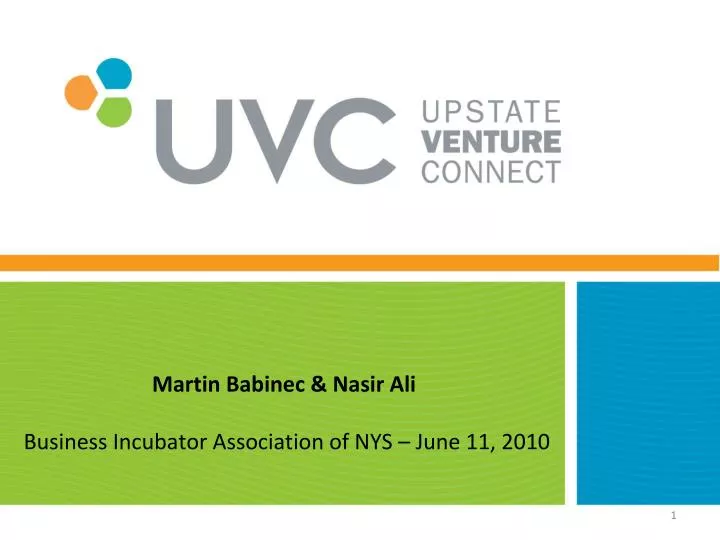 martin babinec nasir ali business incubator association of nys june 11 2010