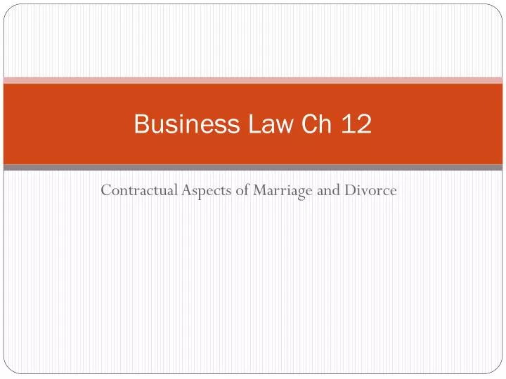business law ch 12