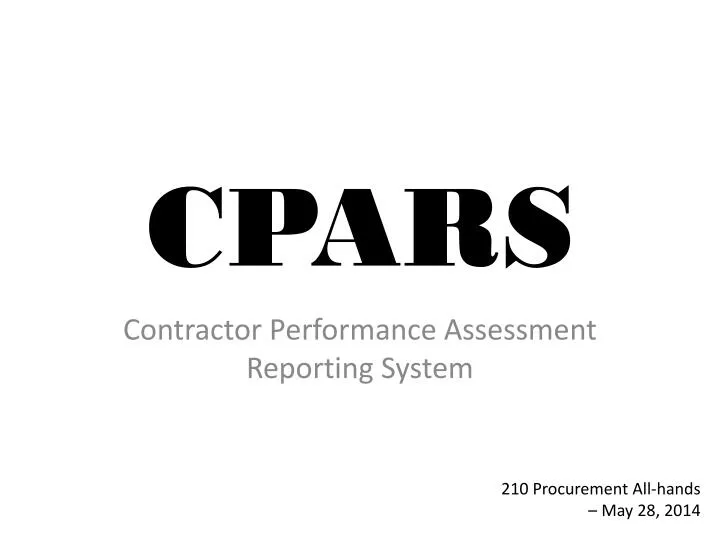 cpars