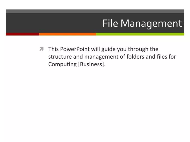 file management