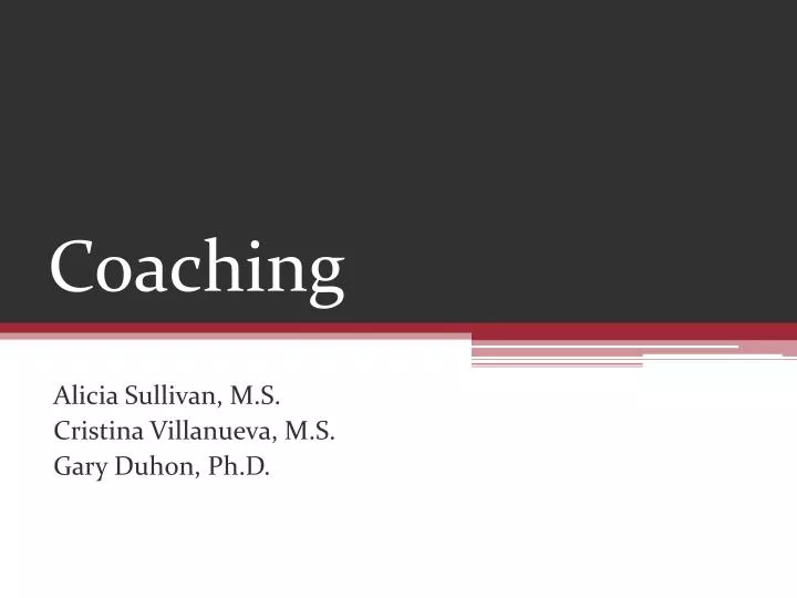 coaching