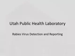 Utah Public Health Laboratory