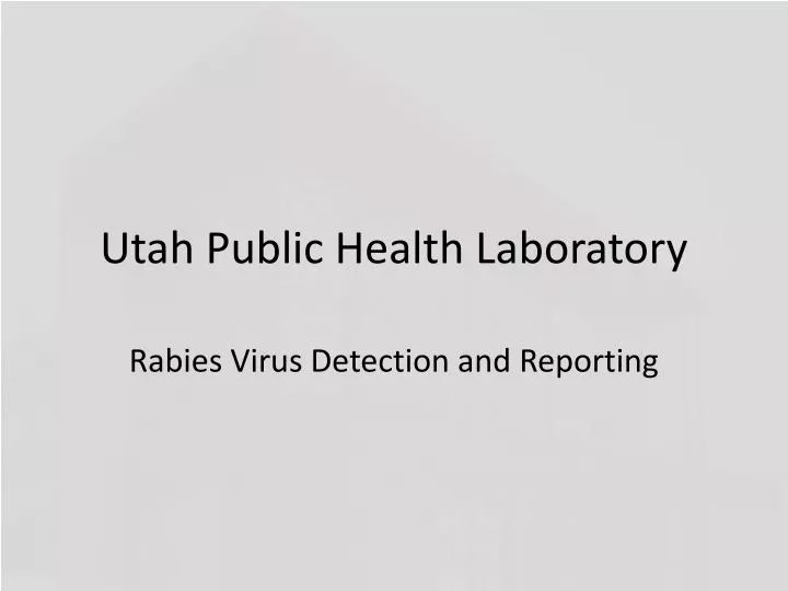 utah public health laboratory