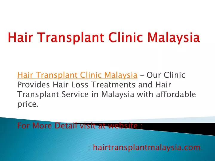 hair transplant clinic malaysia