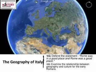 The Geography of Italy