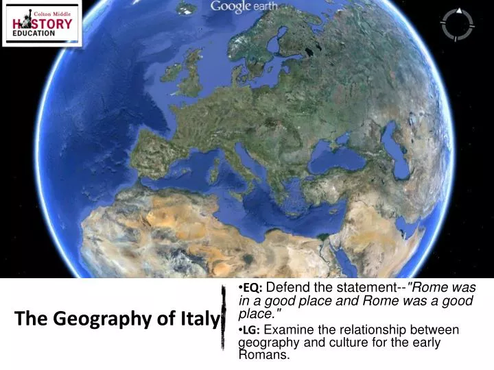 the geography of italy