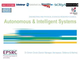 Autonomous &amp; Intelligent Systems