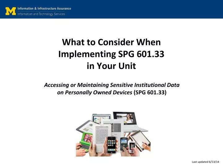 what to consider when implementing spg 601 33 in your unit