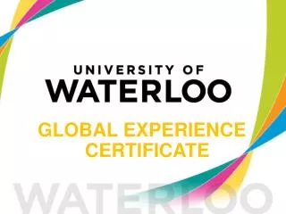 GLOBAL EXPERIENCE CERTIFICATE