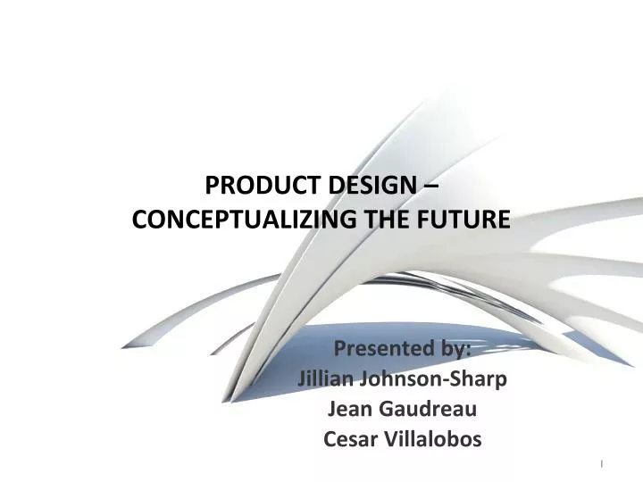 product design conceptualizing the future