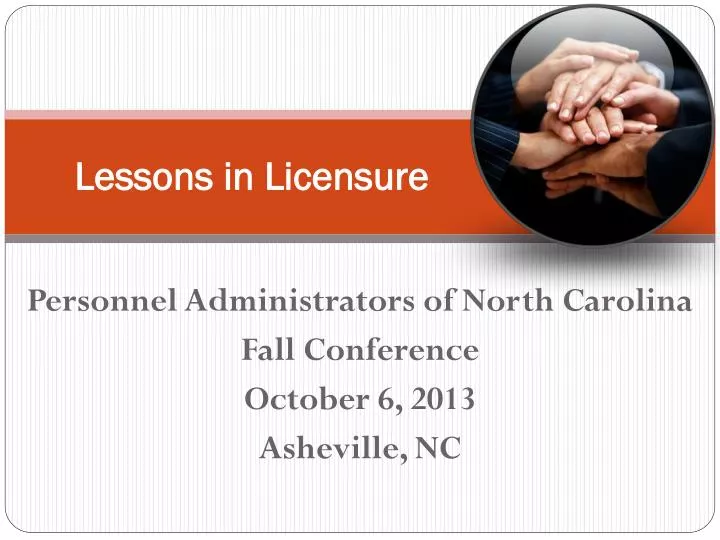lessons in licensure