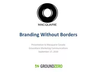 Branding Without Borders