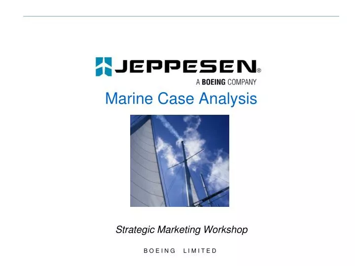 marine case analysis strategic marketing workshop