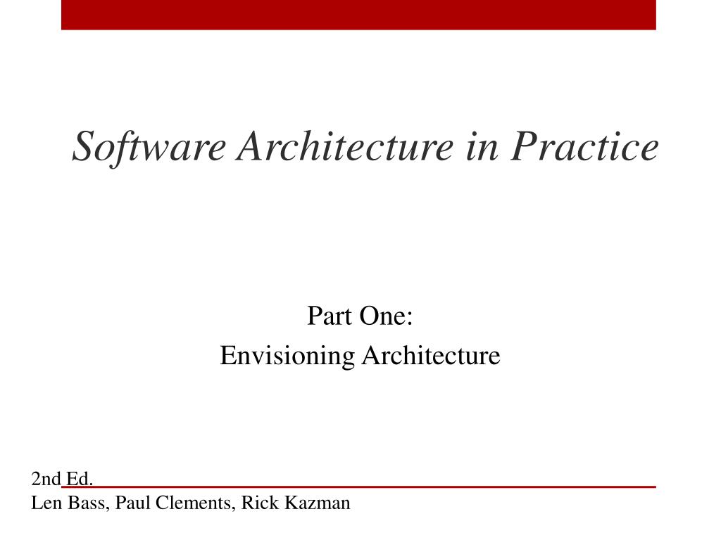PPT - Software Architecture in Practice PowerPoint Presentation, free ...