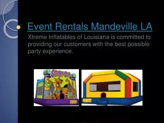 Party Rental Companies Covington LA