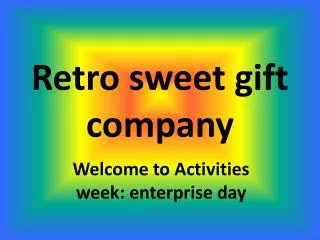 Retro sweet gift company