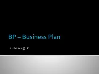 BP – Business Plan