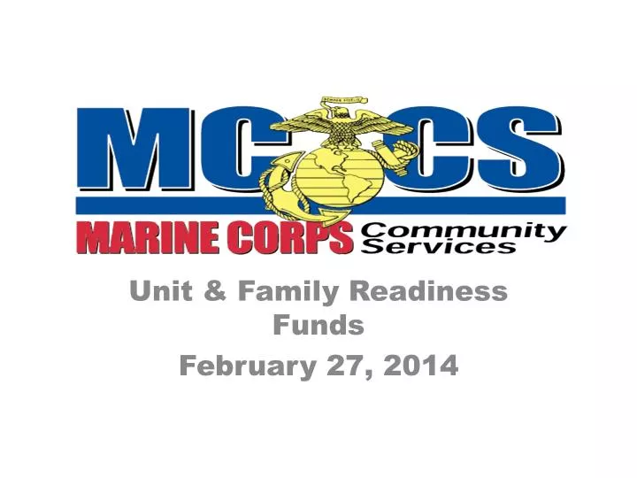 unit family readiness funds february 27 2014