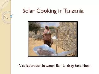 Solar Cooking in Tanzania