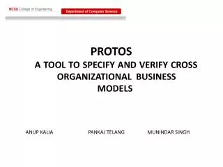 PROTOS A TOOL TO SPECIFY AND VERIFY CROSS 	ORGANIZATIONAL BUSINESS 			 MODELS