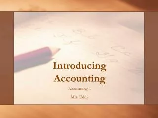 Introducing Accounting