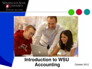 Introduction to WSU Accounting