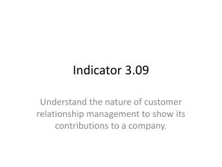 Indicator 3.09