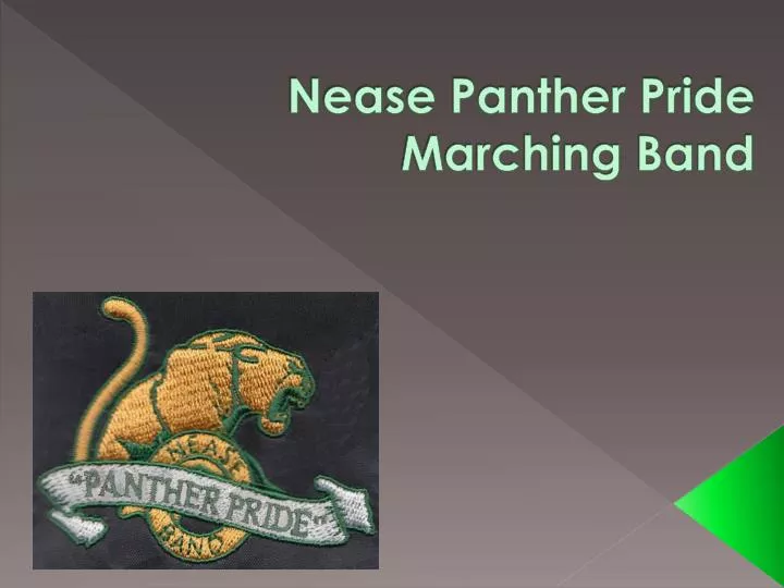 nease panther pride marching band