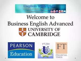 Welcome to Business English Advanced Course