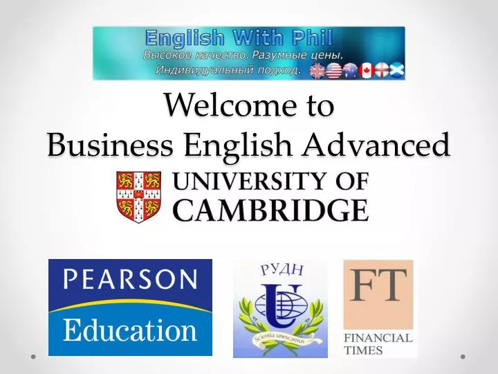welcome to business english advanced course