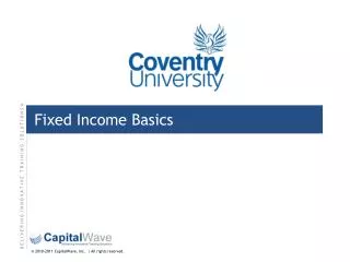 Fixed Income Basics