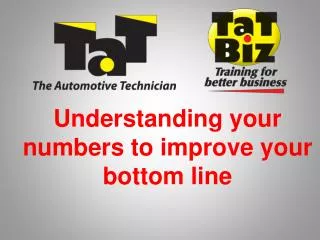 Understanding your numbers to improve your bottom line