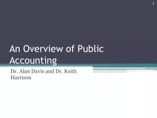 An Overview of Public Accounting