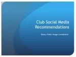 Club Social Media Recommendations