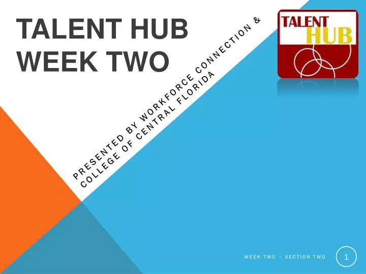 talent hub week two