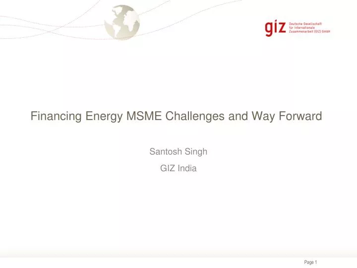 financing energy msme challenges and way forward