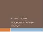 Founding the New Nation - slide 1
