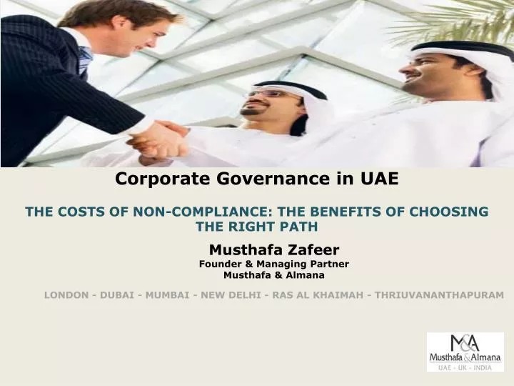 corporate governance in uae the costs of non compliance the benefits of choosing the right path