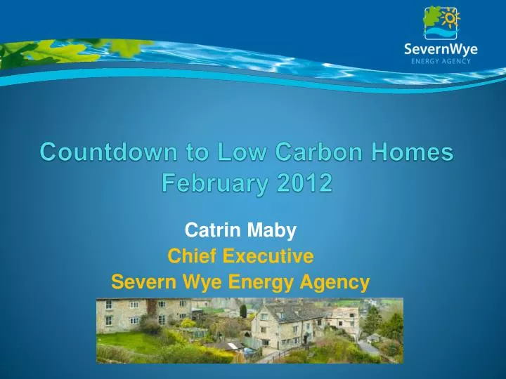 countdown to low carbon homes february 2012