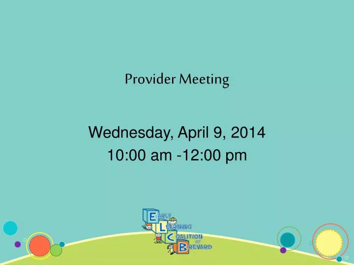 provider meeting