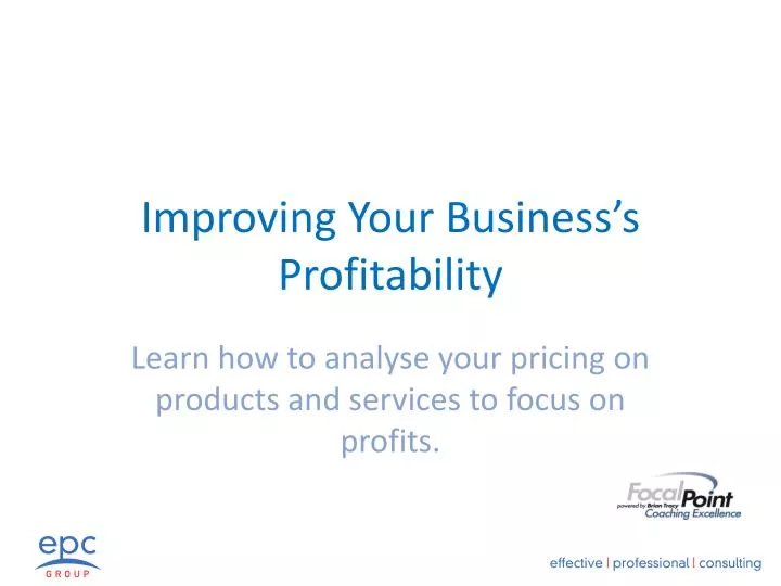 improving your business s profitability